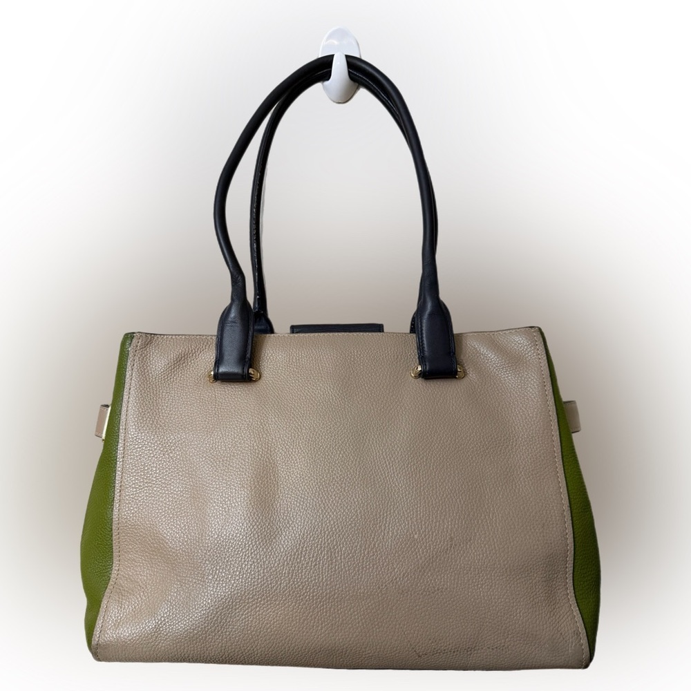 Coach Tan and Olive Leather Tote Bag#36514 - Picture 2 of 13